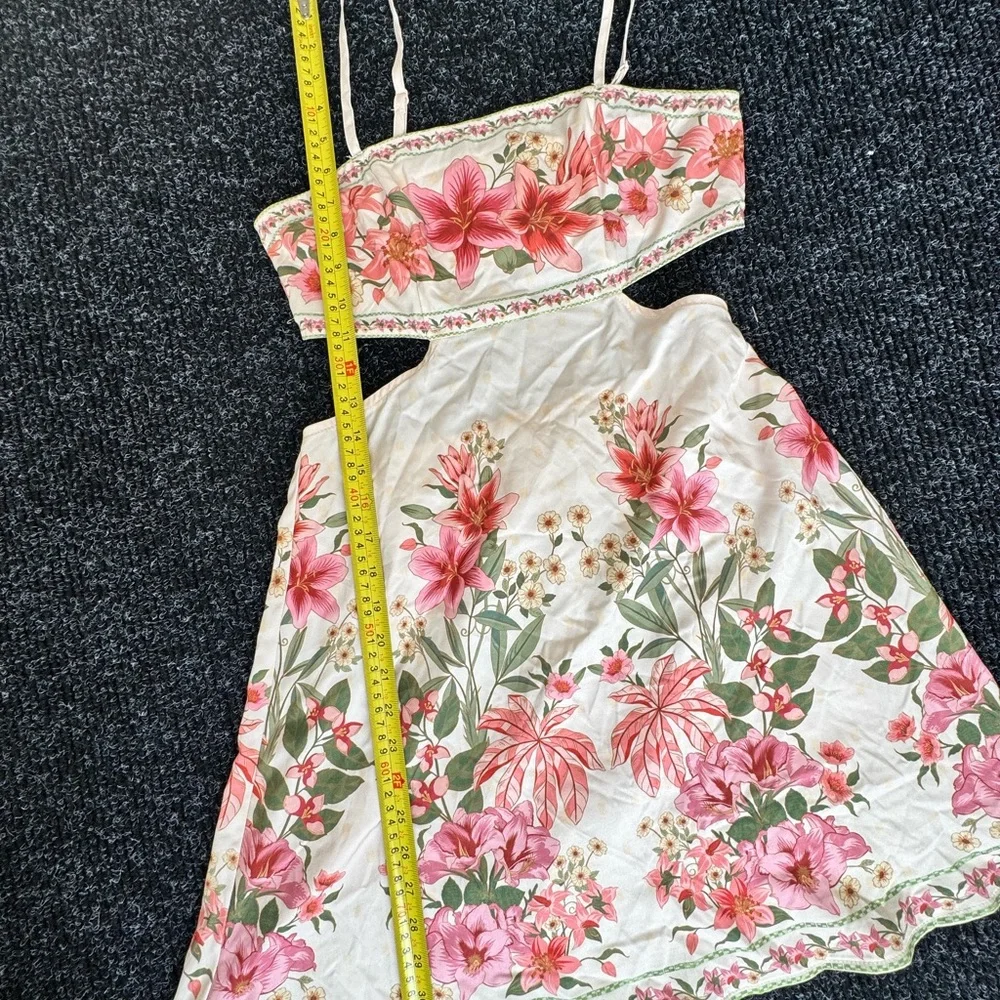 Floral Cutout Mini Dress - Picture 5 of 7